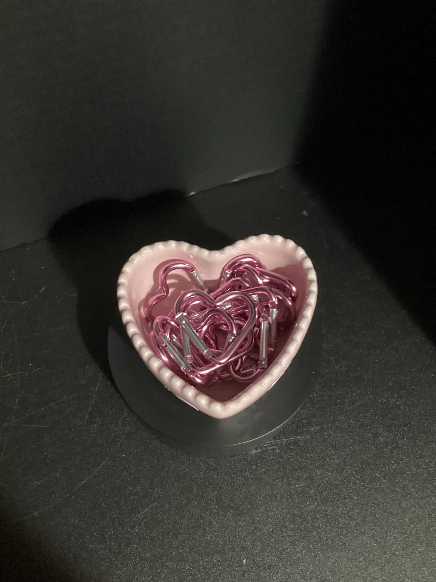 Pink Heart carabiner