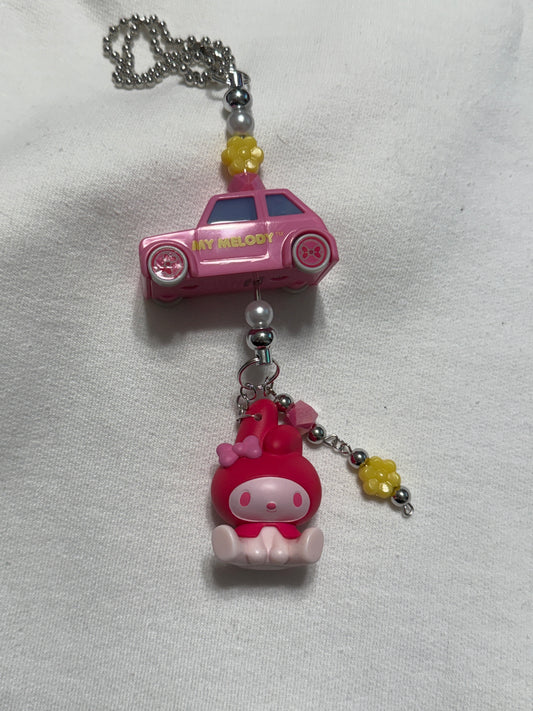 My melody rear view mirror charm