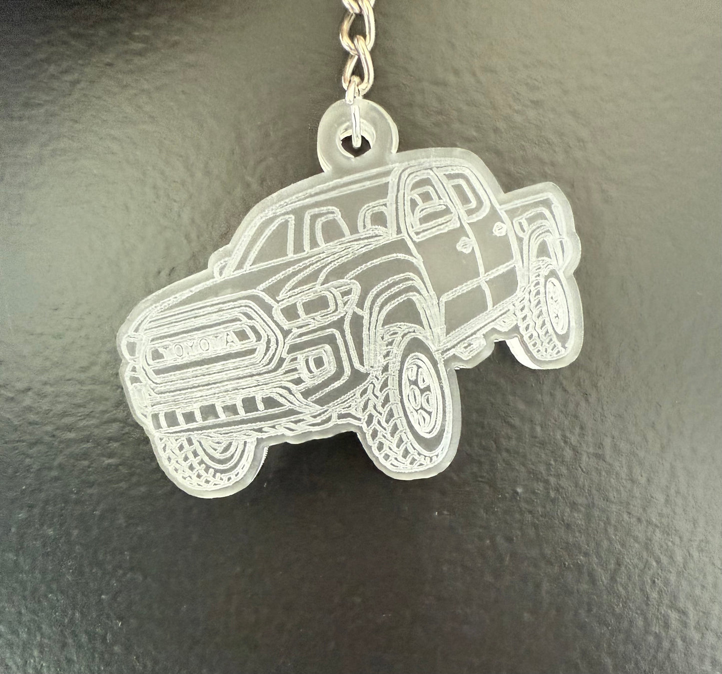 Acrylic truck keychain