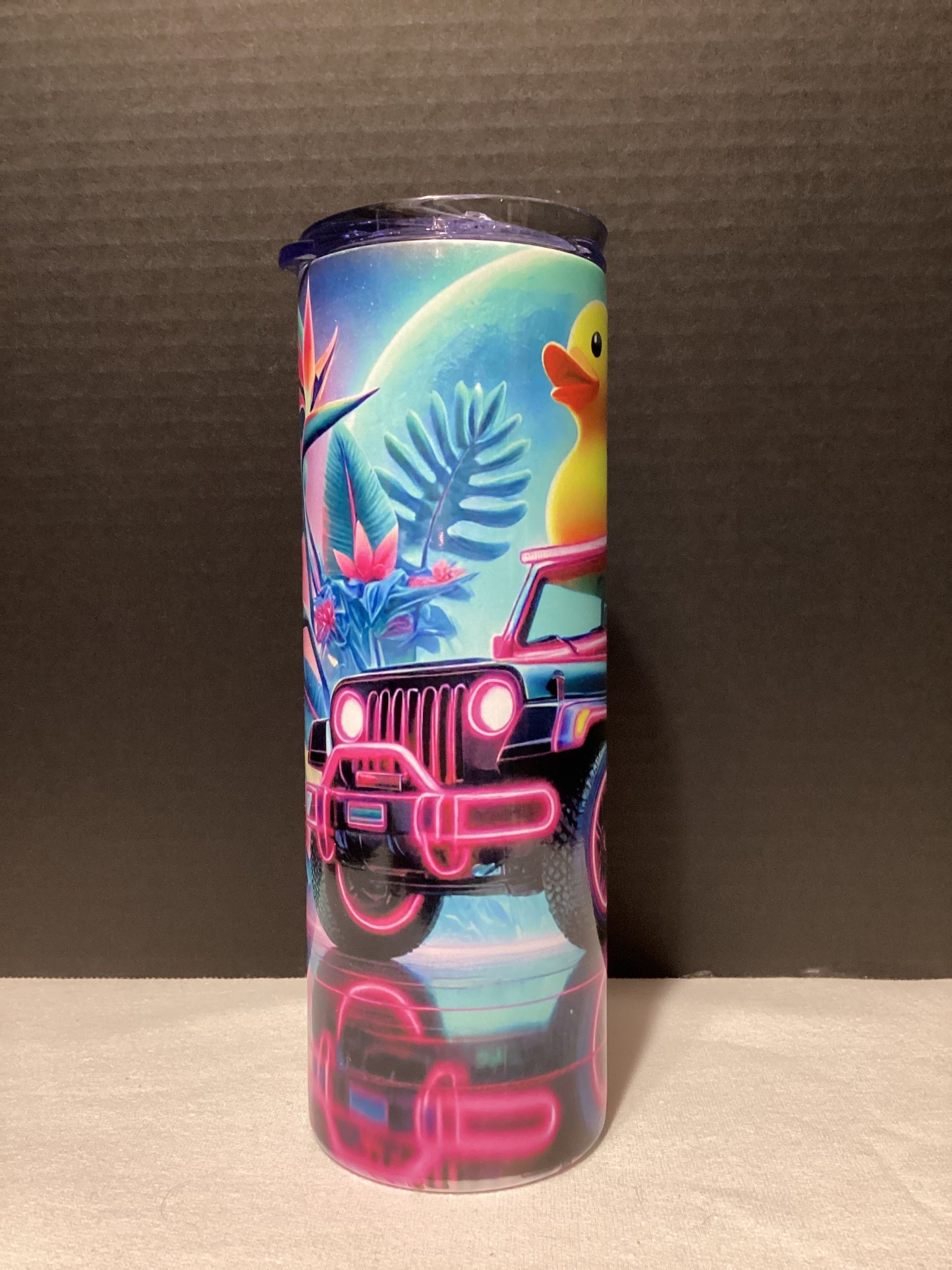 Neon Jeep cup