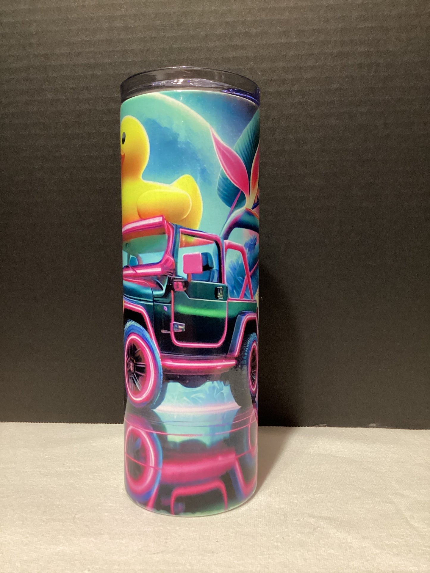 Neon Jeep cup