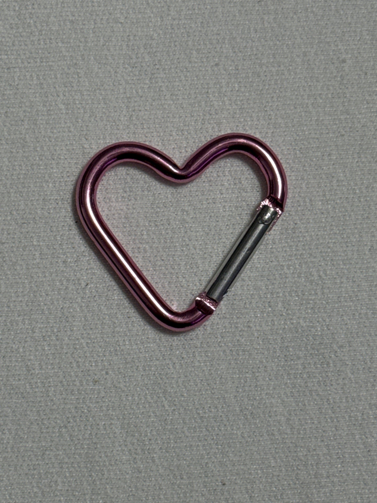 Pink Heart carabiner