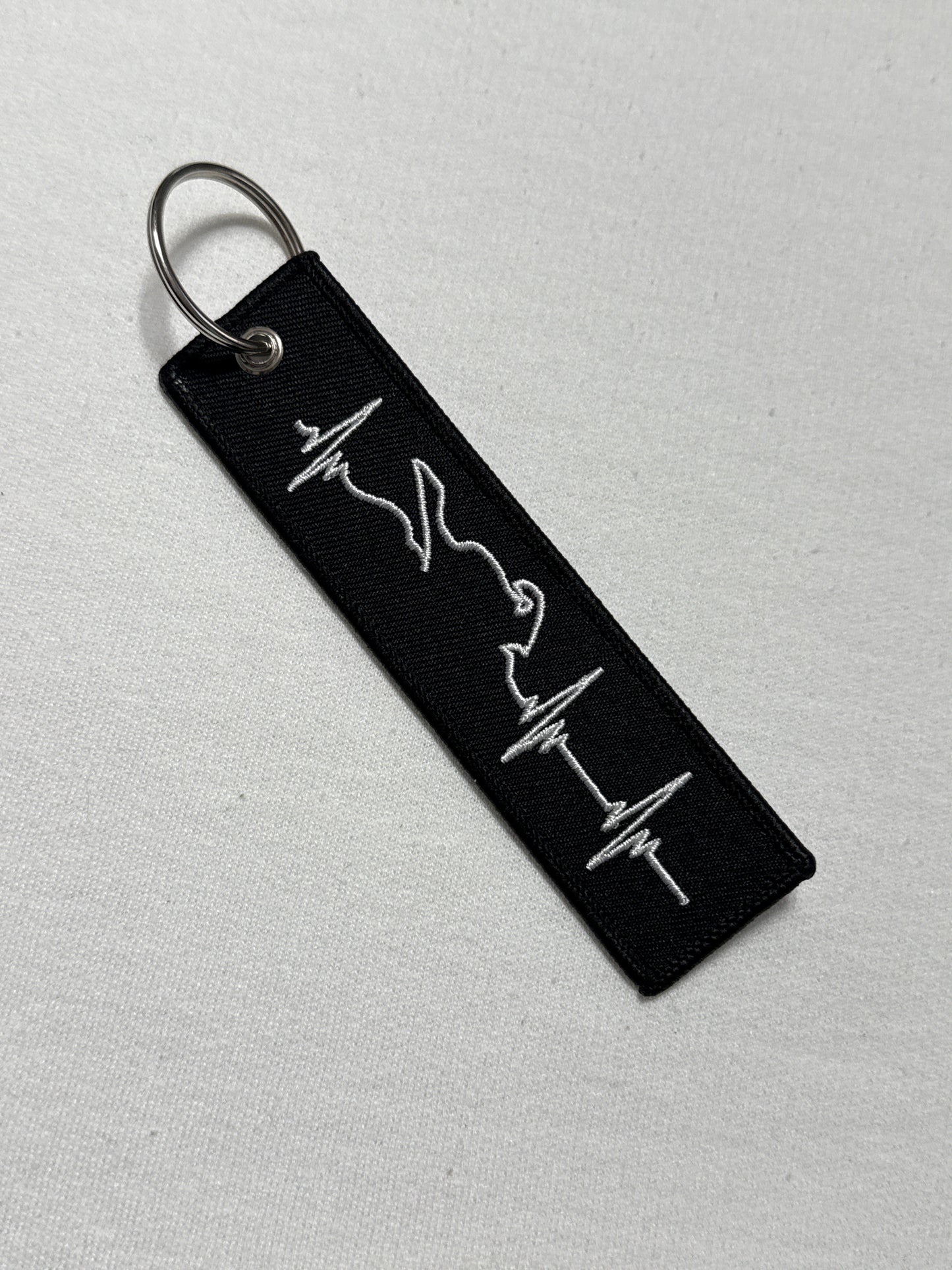 Motorcycle heartbeat keychain