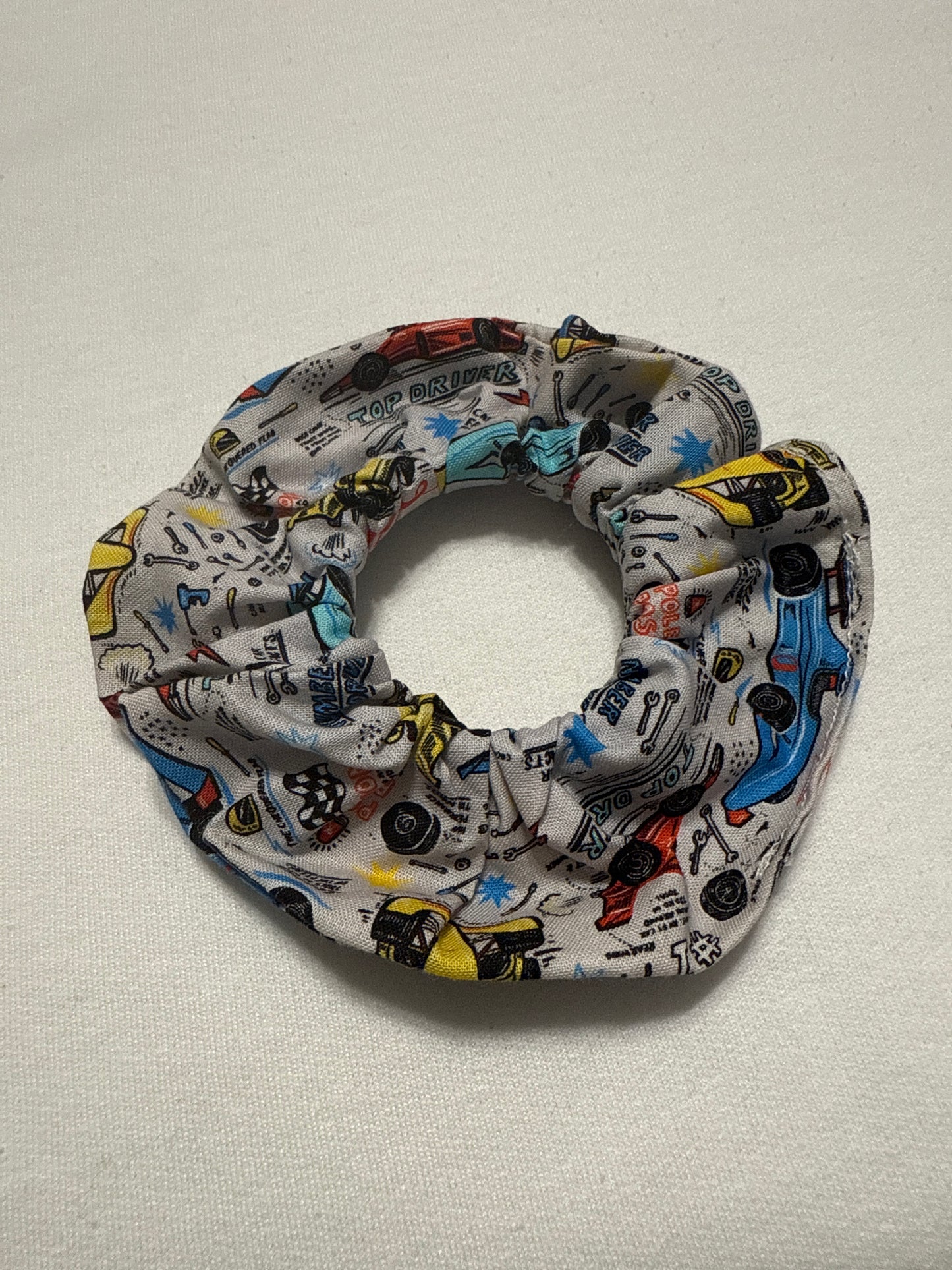 Handmade F1 scrunchie