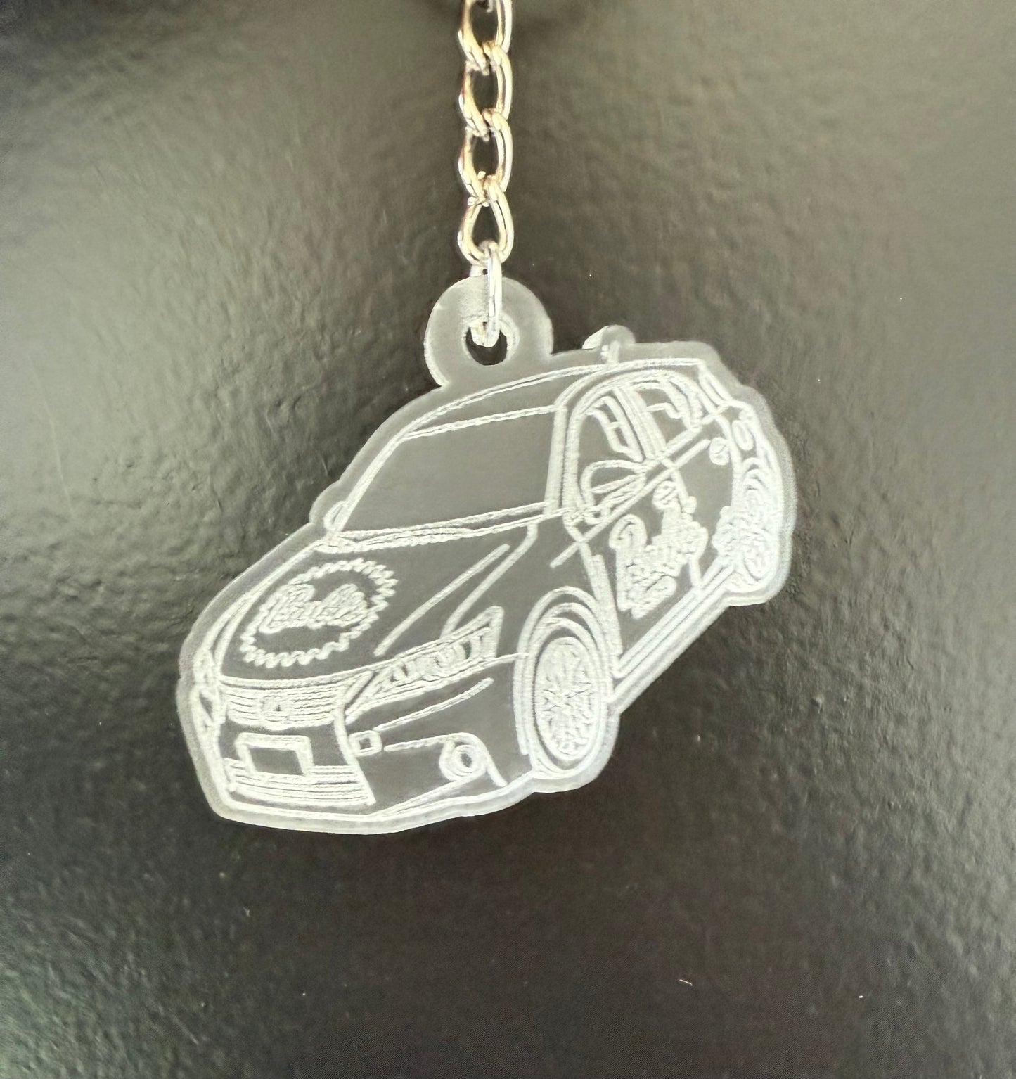 Acrylic car keychain