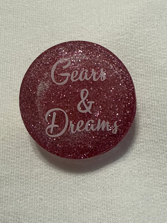 Gears and dreams pop socket