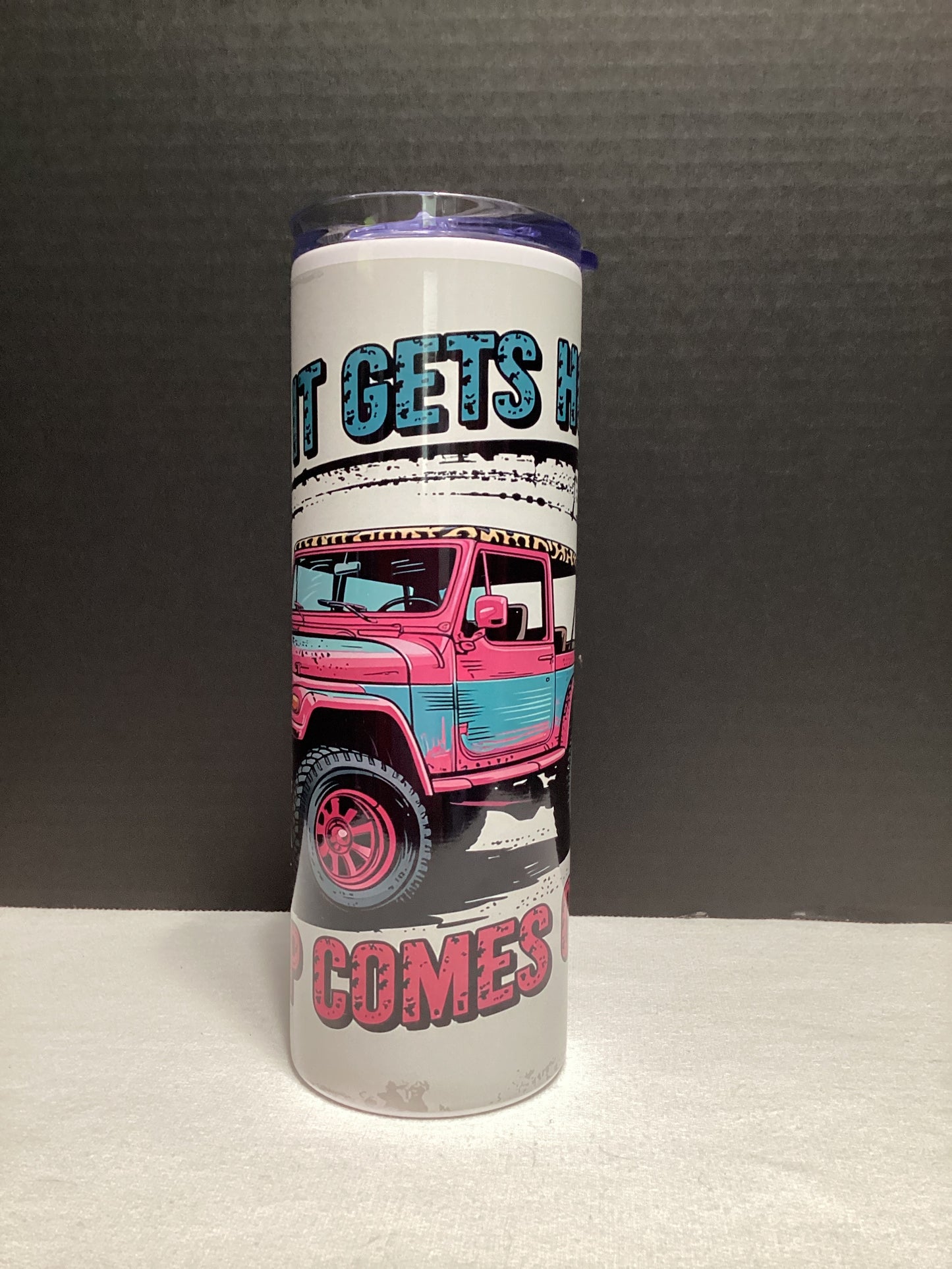 Pink Jeep cup