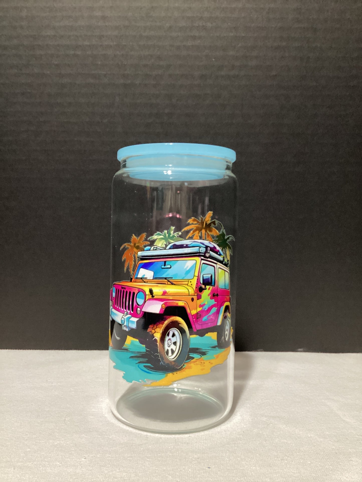 Jeep glass cup