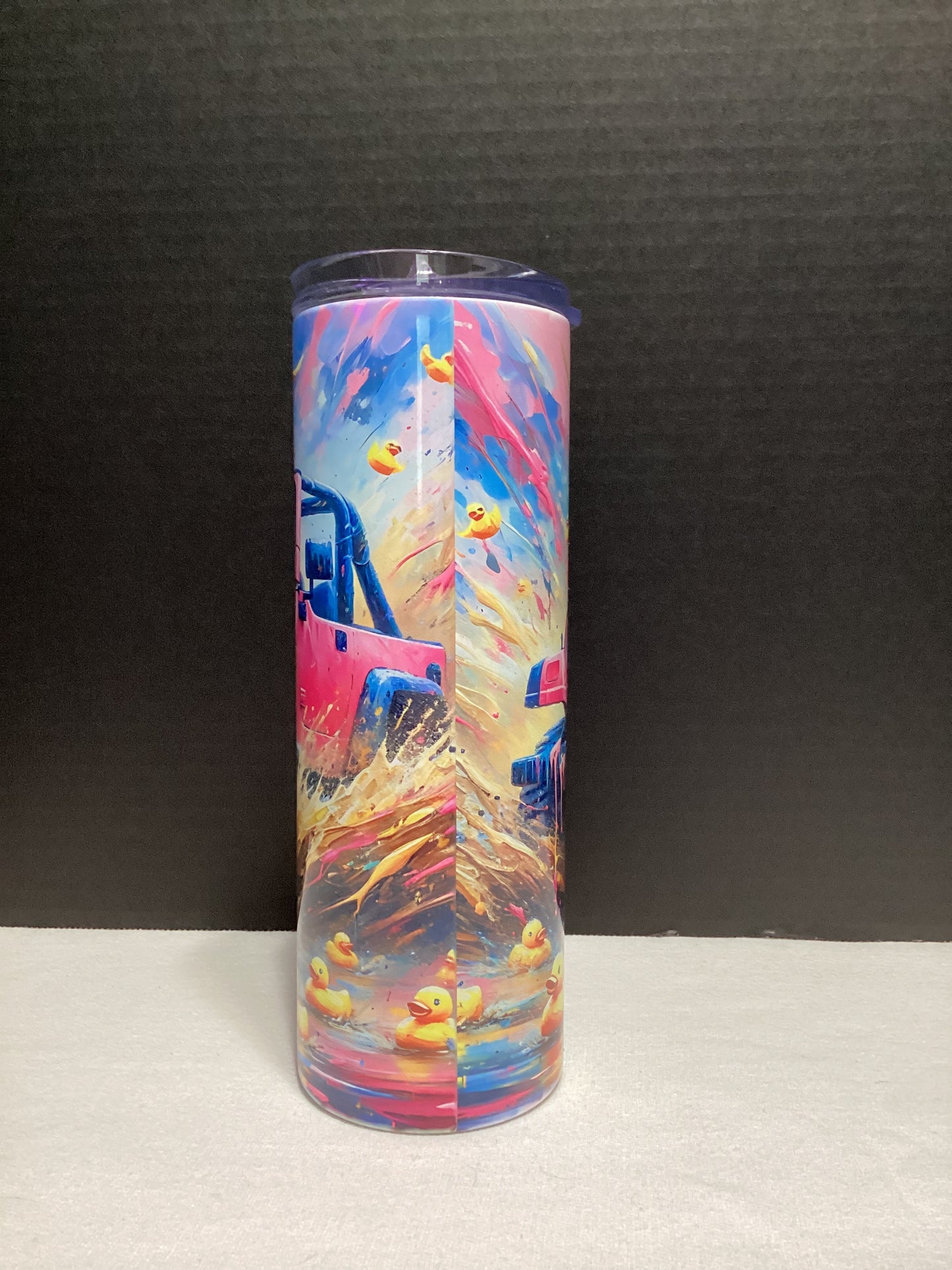 Pink duck Jeep cup