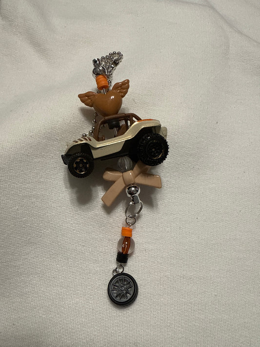 Dune Buggy rear view mirror charm