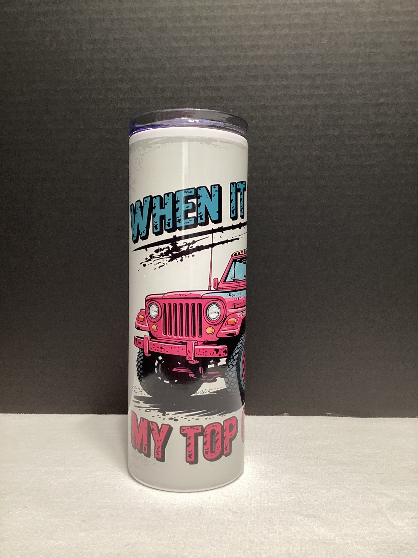 Pink Jeep cup