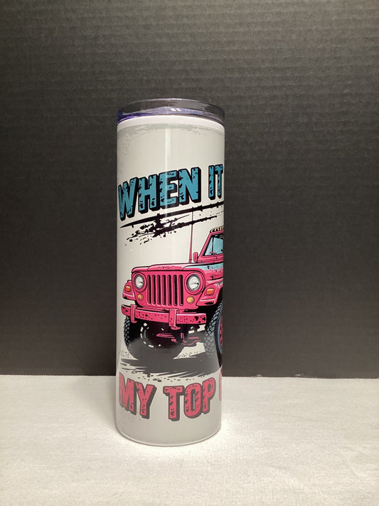 Pink Jeep cup