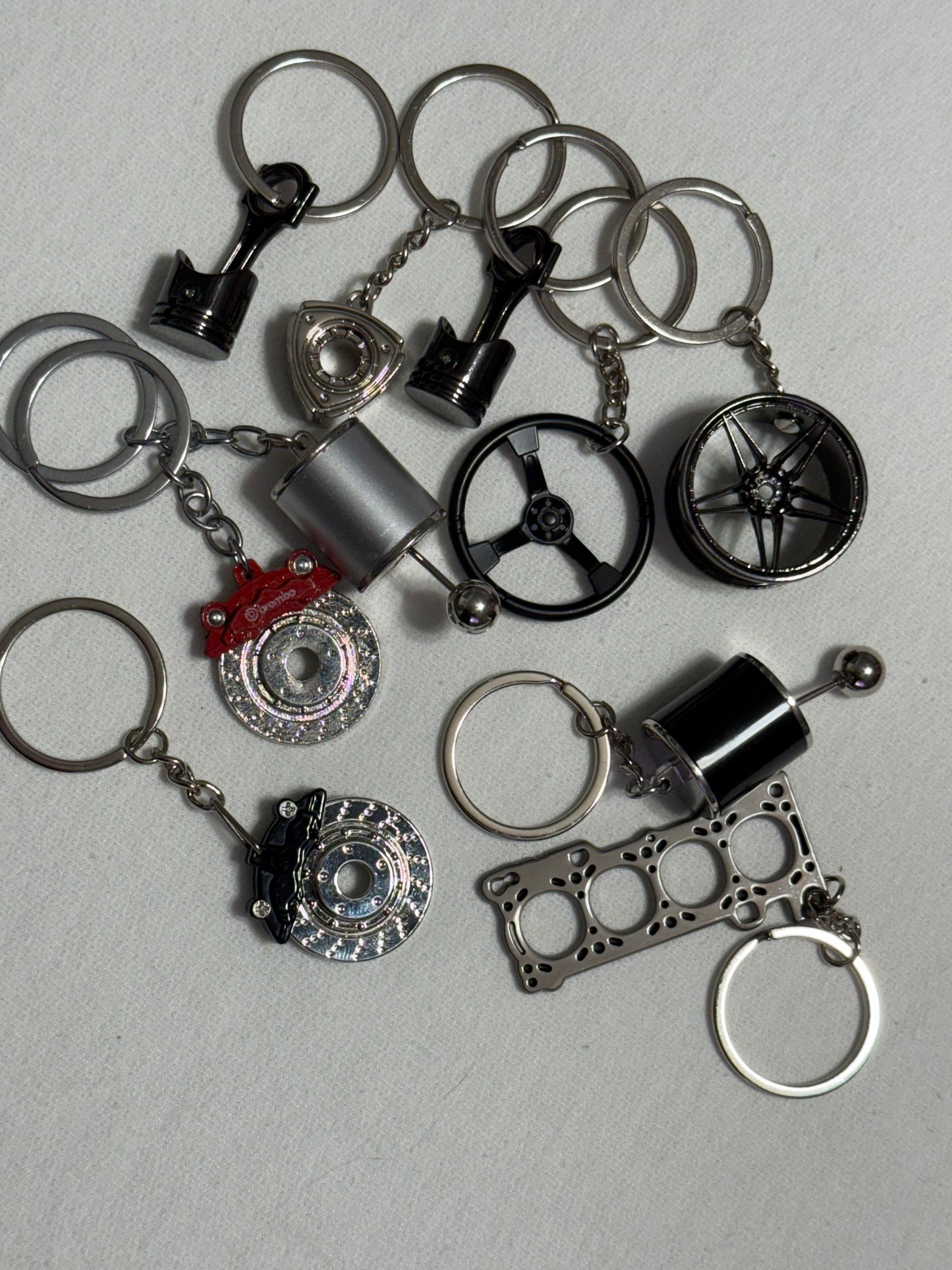 1 Random automotive keychain